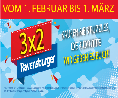 PROMOCION 3 X 2 RAVENSBURGER 2026