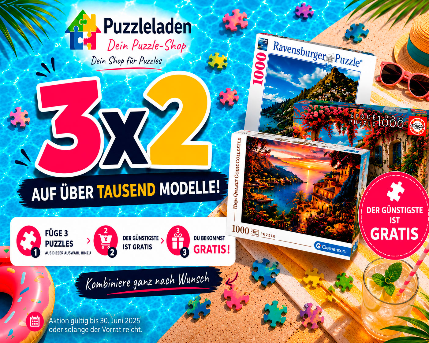 Promociçon 3 x 2 Junio en Casa Del Puzzle