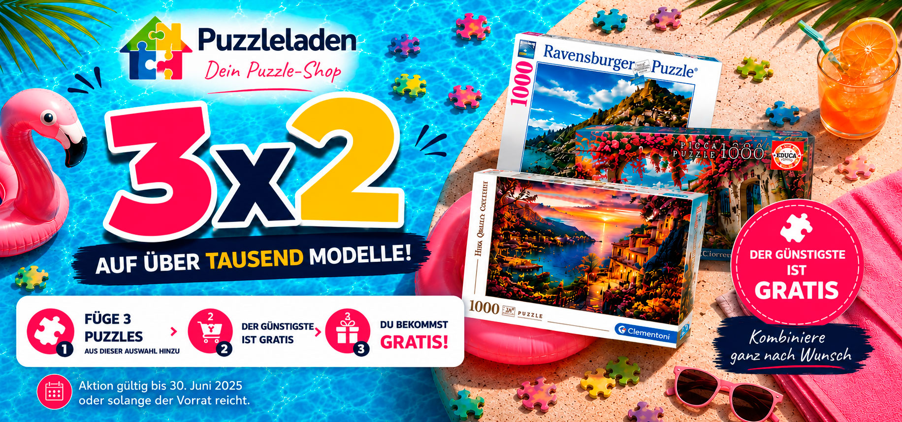 3-für-2-Aktion auf ausgewählte Puzzles 2026
