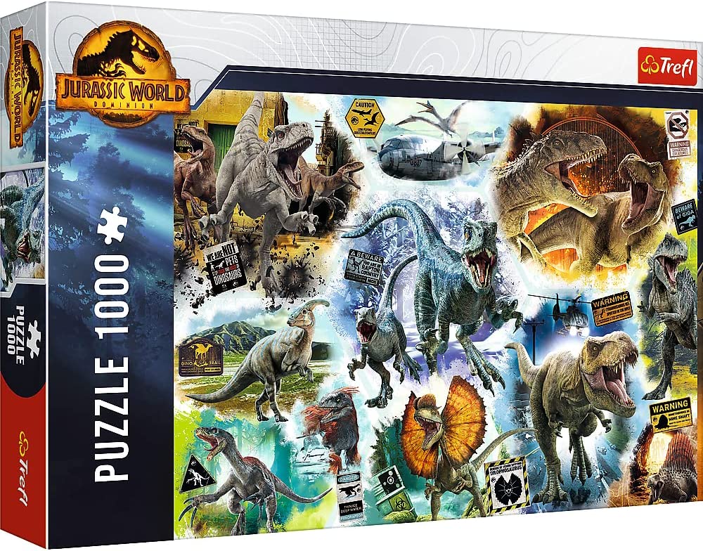 Trefl Premium Plus – Puzzle Jurassic Park 1000 Pièces – Affiche Culte – Qualité FSC – Dès 12 Ans