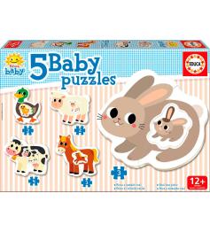 Puzzle Baby Educa Progressive Der Bauernhof