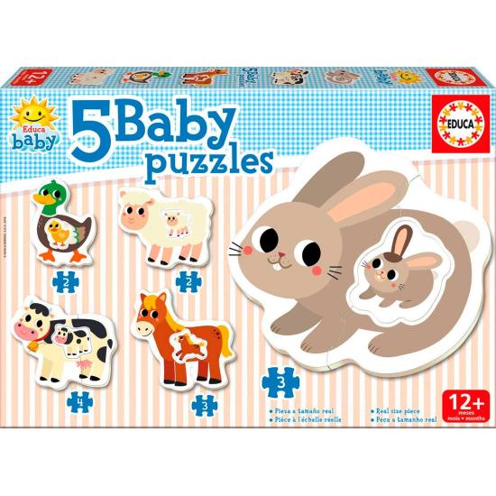 Puzzle Baby Educa Progressive Der Bauernhof