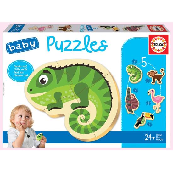 Puzzles Baby Educa Tropische Tiere