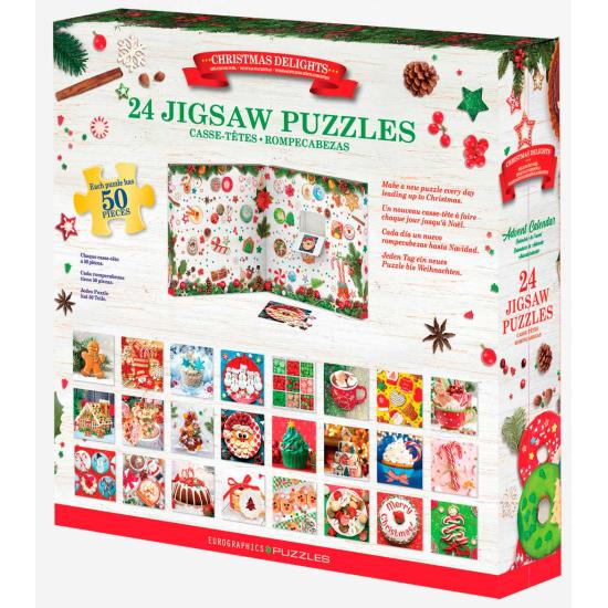 Weihnachtsfreuden-Adventskalender Eurographics 24 x 50 Teilen