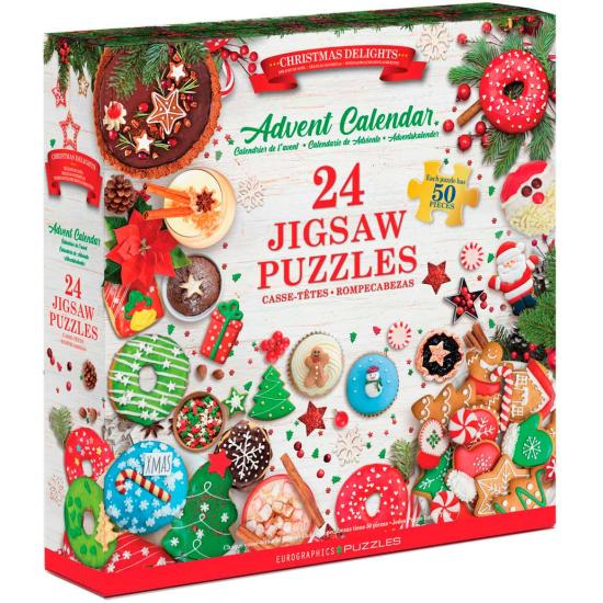 Weihnachtsfreuden-Adventskalender Eurographics 24 x 50 Teilen