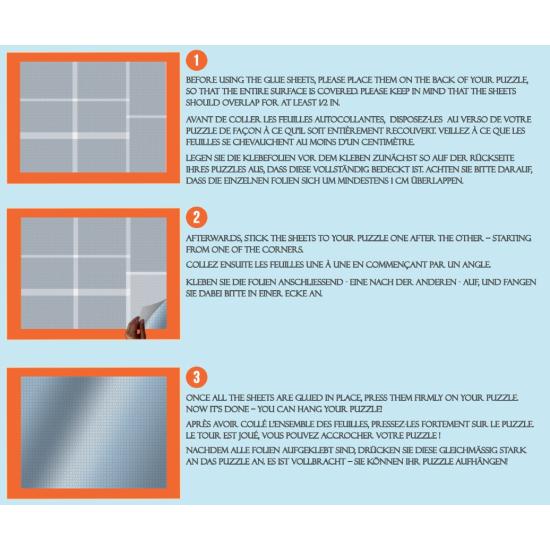 Jig- und Puz-Klebeblätter für 2000-teilige Puzzles