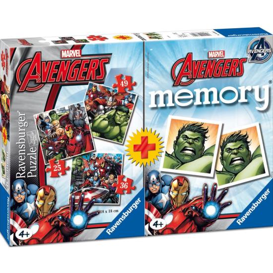 Puzzle Ravensburger The Avengers 25+36+49 + Speicher