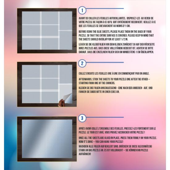 Klebepuzzles Grafika Klebeblätter Puzzles mit 3000 Teilen