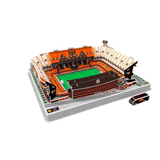 Mestalla Valencia CF Stadion 3D-Puzzle mit Licht