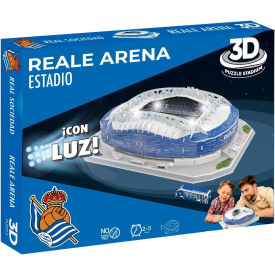 Reale Arena Real Sociedad Stadium 3D-Puzzle mit Licht