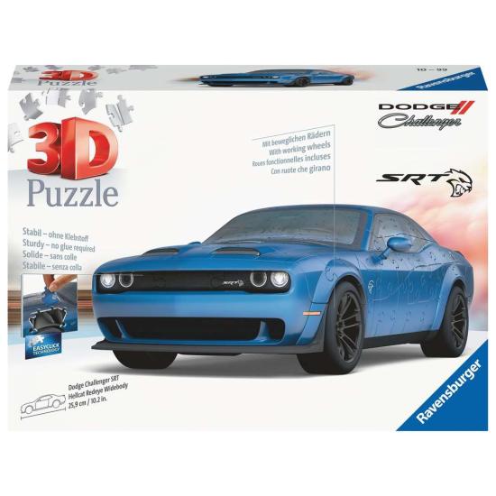 3D Puzzle Ravensburger Dodge Challenger Blau 165 Teile 3D Puzzle Ravensburger Dodge Challenger Blau 165 Teile