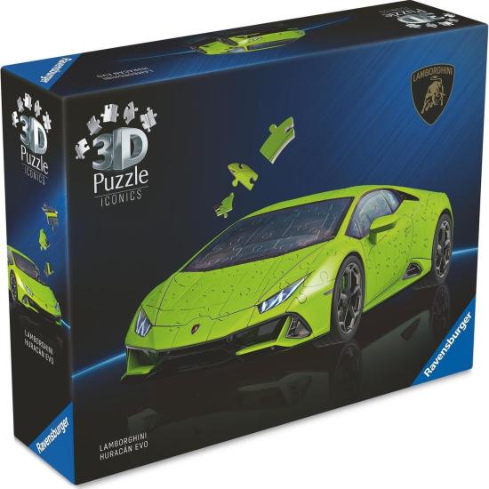 Ravensburger Lamborghini Huracan Evo Grünes 3D-Puzzle mit 108 Te