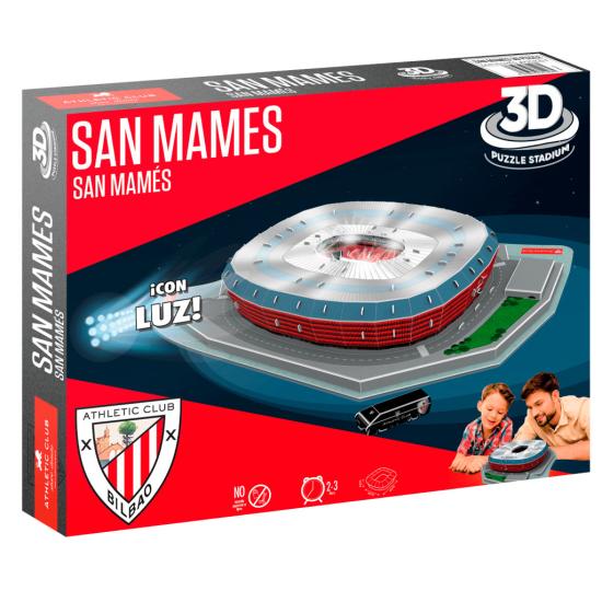 3D-Puzzle San Mamés Athletic de Bilbao Stadion mit Licht