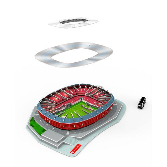 3D-Puzzle San Mamés Athletic de Bilbao Stadion mit Licht