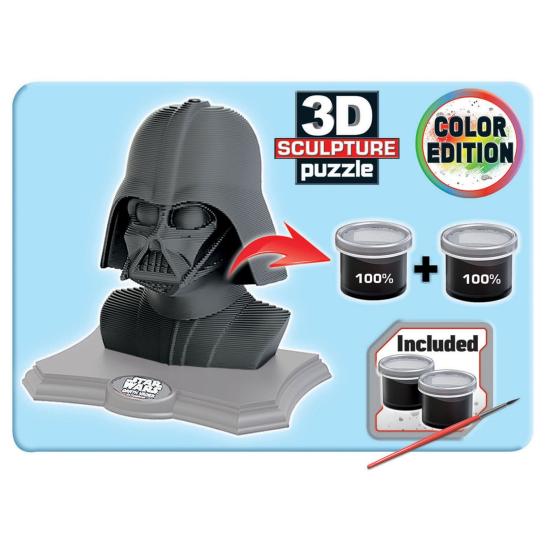 3D-Puzzle-Skulptur Farbe Darth Vader mit 160 Teilen