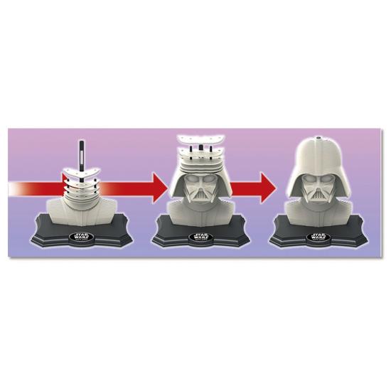 3D-Puzzle-Skulptur Farbe Darth Vader mit 160 Teilen