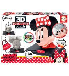 Educa 3D-Skulptur Color Minnie Puzzle mit 160 Teilen