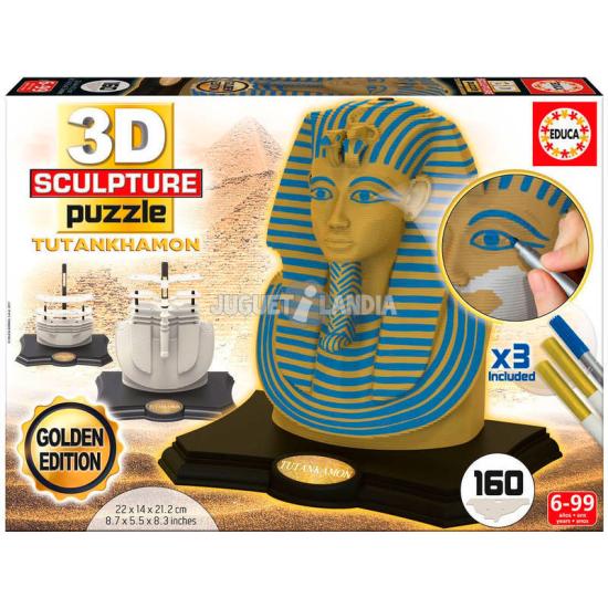 3D-Puzzle-Skulptur, Farbe Tutanchamun, 160 Teile