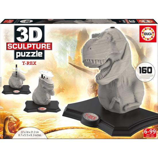 3D-Puzzle-Skulptur Tyrannosaurus Rex mit 160 Teilen