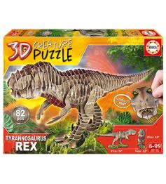 Educa 3D-Puzzle Tyrannosaurus Rex Kreatur mit 82 Teilen