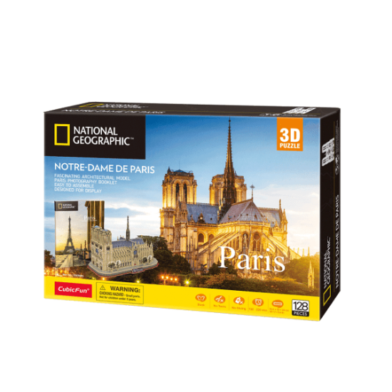 3D-Puzzle Weltmarken Notre Dame (National Geographic) 3D-Puzzle Weltmarken Notre Dame (National Geographic)