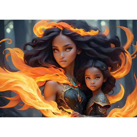 Puzzle Alipson Wasser und Feuer 2x500 Teile