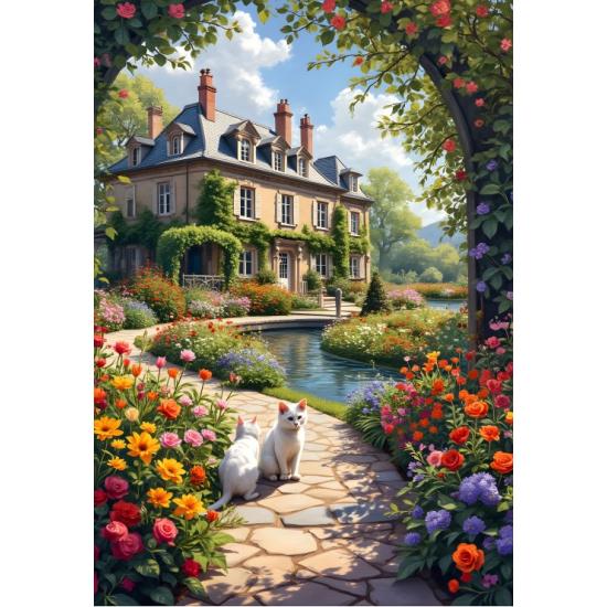 Puzzle Alipson Der Blühende Bogen Des Cottages 1000 Teile