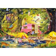 Alipson Fairy Camping mit Waldfreunden Puzzle 1000 Teile