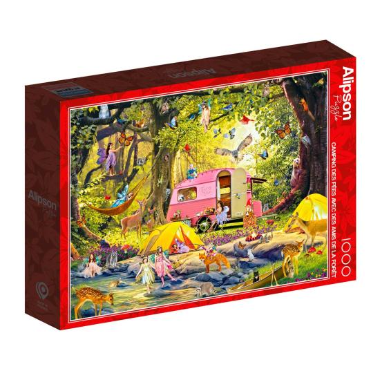 Alipson Fairy Camping mit Waldfreunden Puzzle 1000 Teile