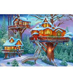 Alipson Baumhaus im Winter Puzzle 500 Teile