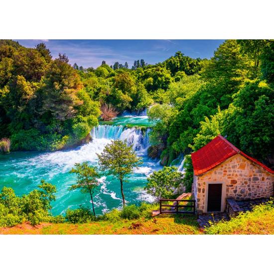 Alipson Krka Wasserfälle, Kroatien 1000 Teile Puzzle Alipson Krka Wasserfälle, Kroatien 1000 Teile Puzzle
