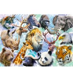 Alipson Collage aus Tierköpfen Puzzle 500 Teile