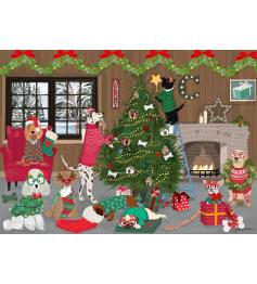 Puzzle Alipson Weihnachtshunde Dekorieren 500 Teile