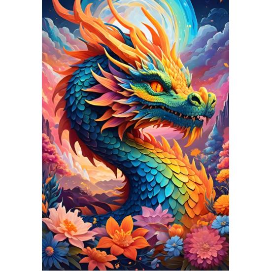 Puzzle Alipson Bunter Drache 1000 Teile