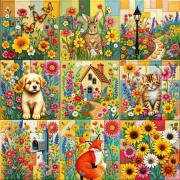 Puzzle Alipson Neun-Patch-Quilt 1000 Teile