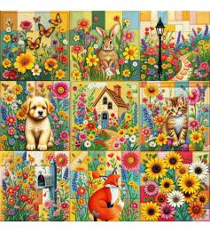 Puzzle Alipson Neun-Patch-Quilt 1000 Teile