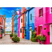 Puzzle Alipson Buranos Farbenfrohe Gasse 500 Teile