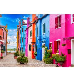 Puzzle Alipson Buranos Farbenfrohe Gasse 500 Teile