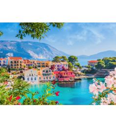 Puzzle Alipson Buntes Dorf Assos, Griechenland 500 Teile