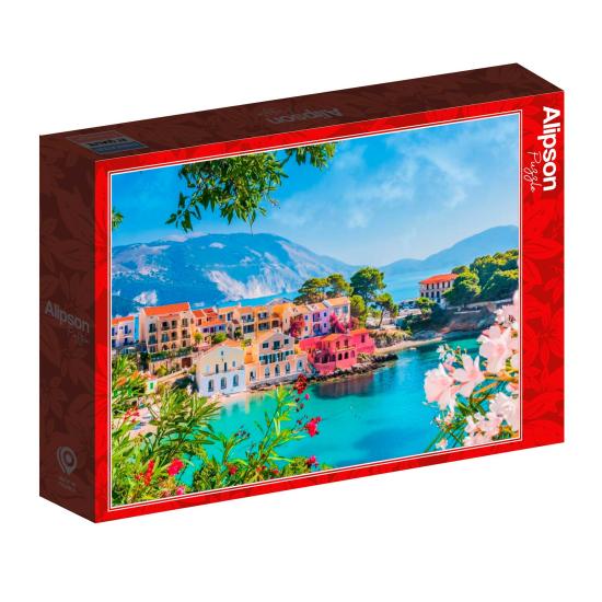 Puzzle Alipson Buntes Dorf Assos, Griechenland 500 Teile
