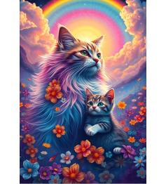 Alipson Regenbogenkatzen 1000-Teile-Puzzle
