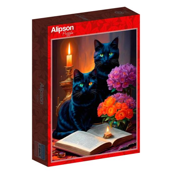 Puzzle Alipson Schwarze Katzen 500 Teile Puzzle Alipson Schwarze Katzen 500 Teile
