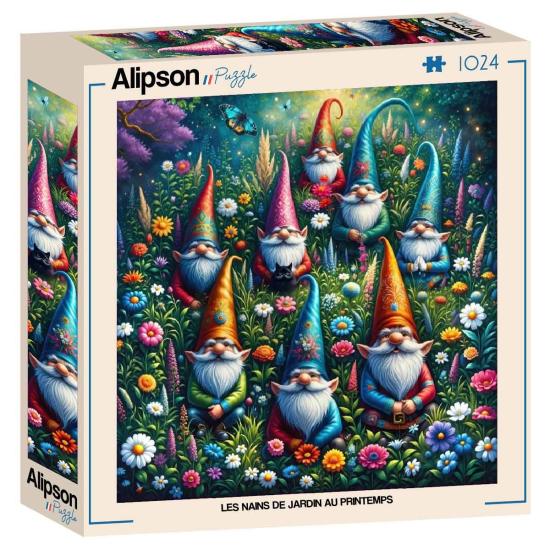 Puzzle Alipson Gartenzwerge Im Frühling 1000 Teile
