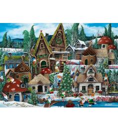 Alipson Puzzle Zwerge im Weihnachtsurlaub mit 1000 Teilen