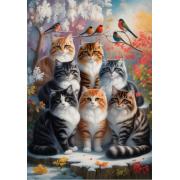 Puzzle Alipson Katzenwinter 1000 Teile