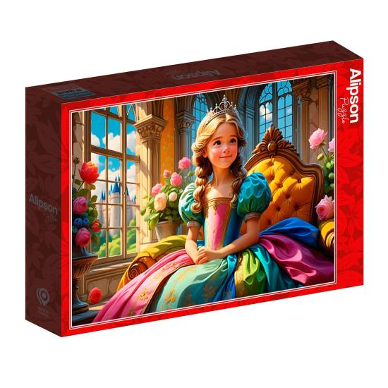 Puzzle Alipson Die Prinzessin auf ihrem Thron 500 Teile Puzzle Alipson Die Prinzessin auf ihrem Thron 500 Teile