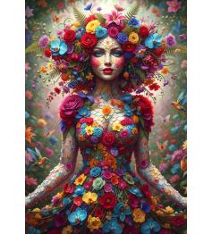 Puzzle Alipson Frau Blumen 1000 Teile