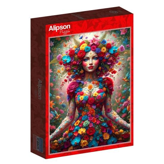 Puzzle Alipson Frau Blumen 1000 Teile