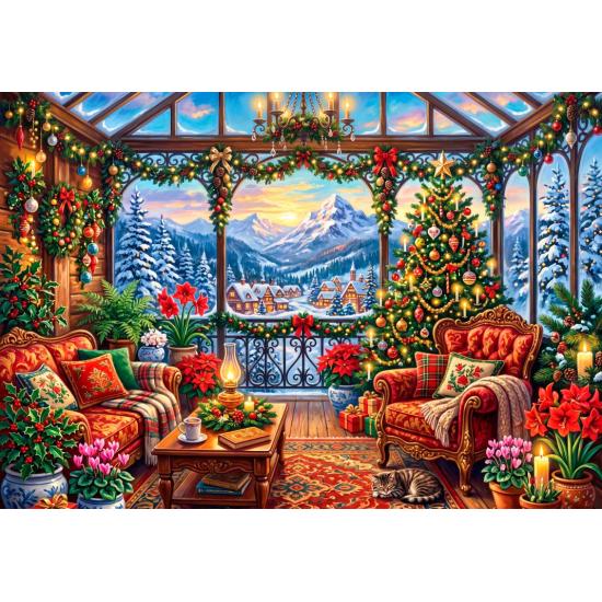 Puzzle Alipson Weihnachten Mitten In Den Bergen 1000 Teile