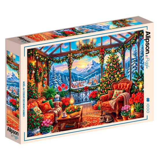 Puzzle Alipson Weihnachten Mitten In Den Bergen 1000 Teile